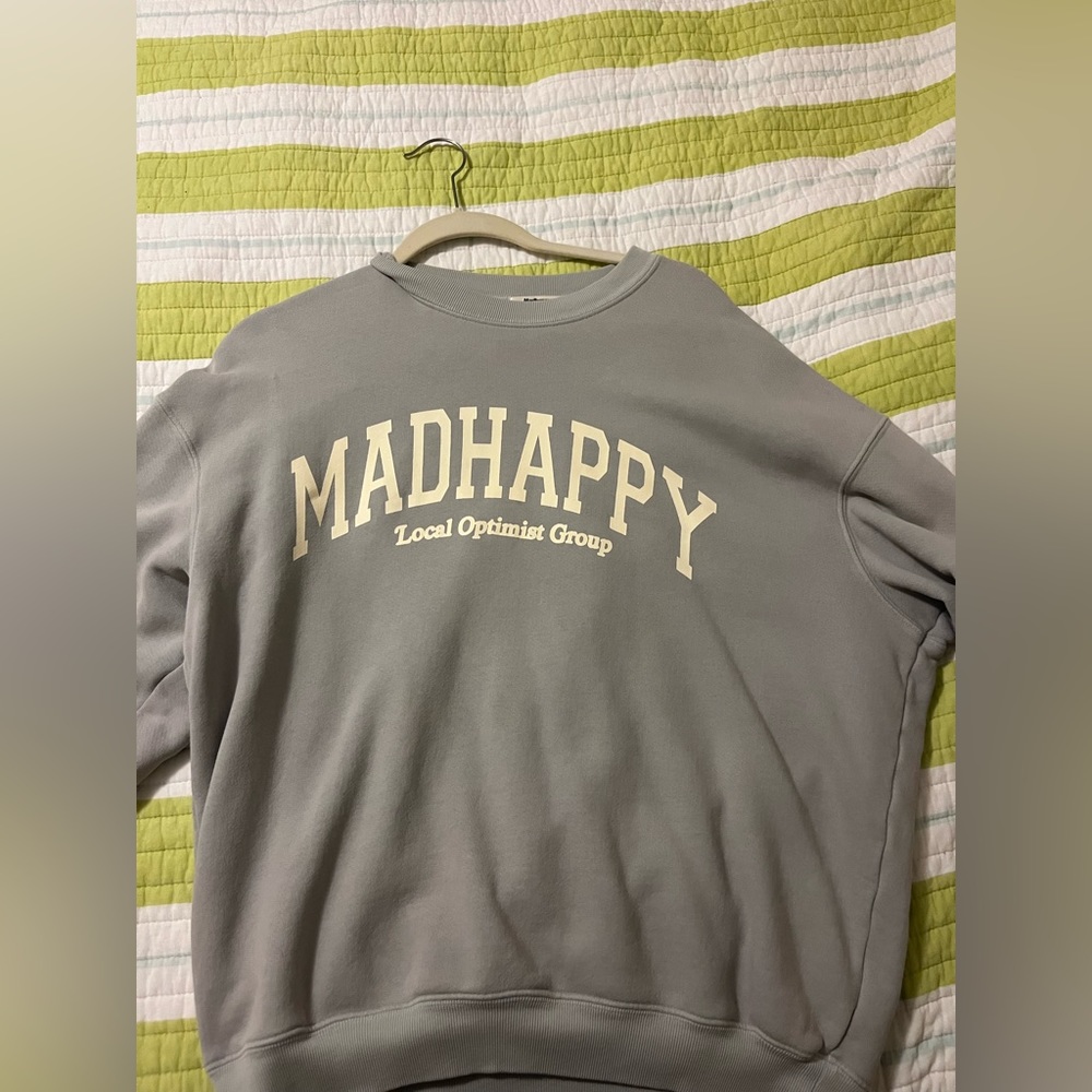 MadHappy Crew Neck Grey Sweatshirt